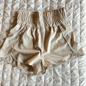 Pink lily high waisted athletic shorts